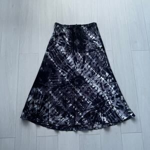 Callipygian Grey Tie Dye Midi Skirt – Size 6 – $195 MSRP
